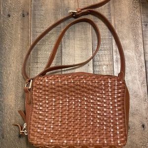 Brown Leather Crossbody Bag